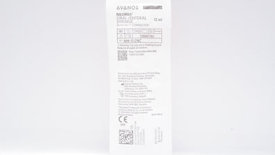 Avanos PNM-S12NC NeoMed Oral/Enteral Syringe with ENFIT Connector 12mL